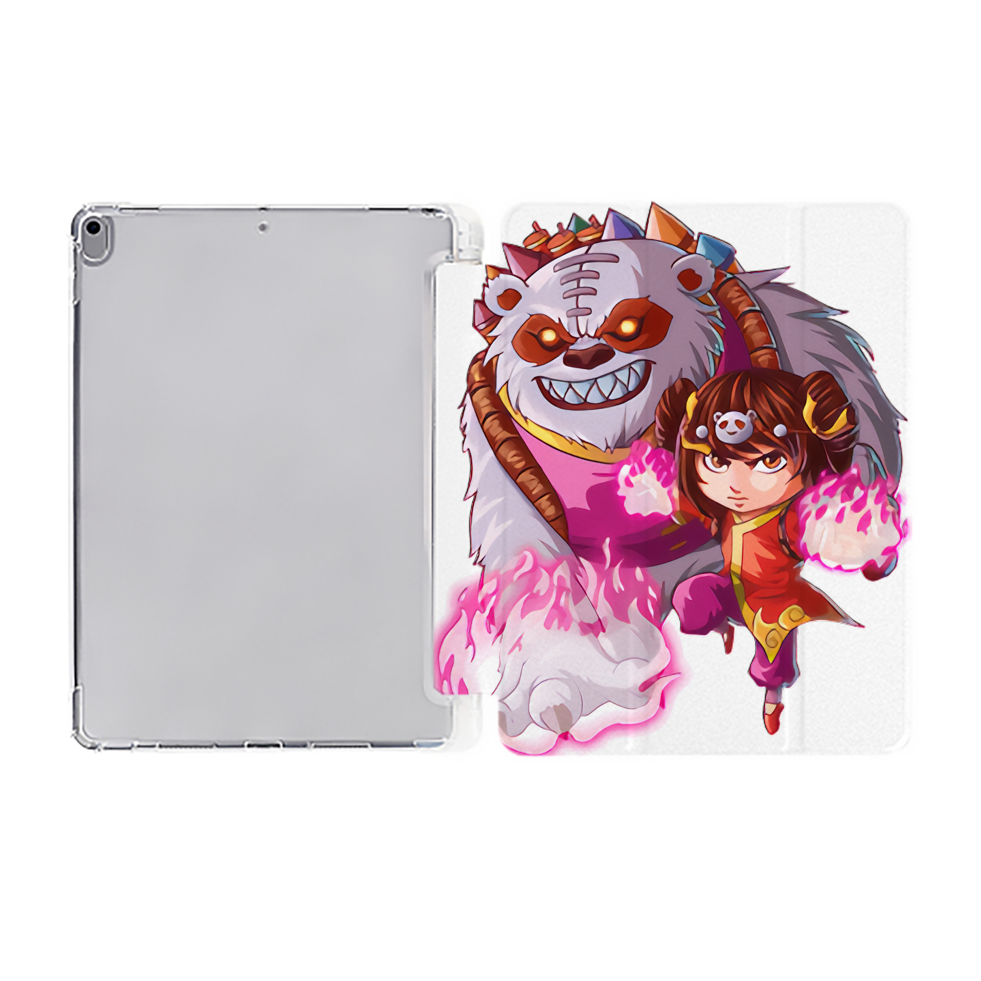 （画像用） リーグ・オブ・レジェンド League of Legends LOL IPad ケース ペン収納付き 三つ折りスタンド PUレザー×シリコン 対応機種9.5/10.5/10.9インチ